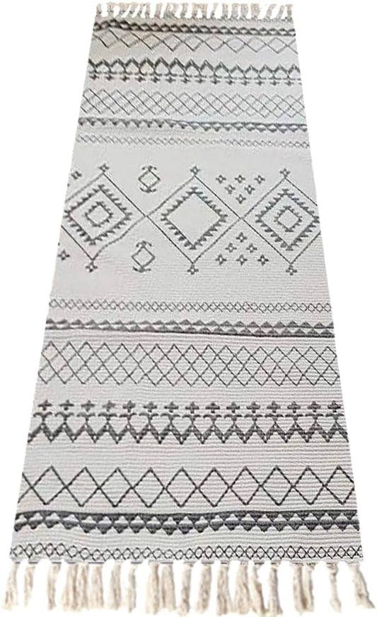 Cifupy Handmade Organic Yoga Mat made with Organic Cotton Yoga Mat - Non Slip Hand-Woven Foldable Yoga Rug Provides Excellent Comfort, Traction & Support for Indoor & Outdoor Use - 24 x 72 Inches