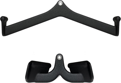 Ergonomic LAT Pull Down Bars, Back and Triceps Strength Training Equipment, LAT Pulldown Attachments, Cable Attachments for Home Gym
