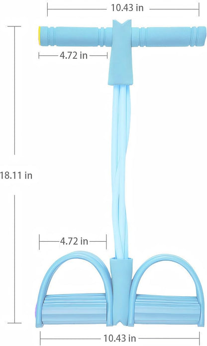 Fitness Resistance Bands-6 Tube, Resistance Bands with Foot Loops, Sit Up Training Band, Upgraded Smart Stirrup Puller,Fitness Pedal Ankle Puller, Pedal Puller Rope