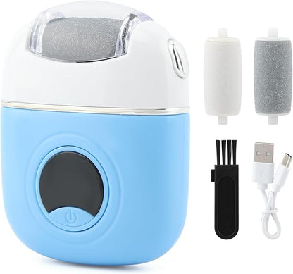 Electric Foot Callus Remover - 3 Grinding Heads & LCD Display for Fast Tough Skin Removal, Women's Home Pedicure Tool for Daily Care & Salon-Like Smooth Feet