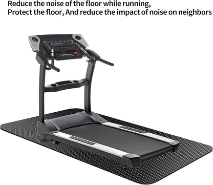 Exercise Equipment Mat,Treadmill Mat,Bike Mat Compatible with Peloton Bike Elliptical Treadmill Mat,Under Exercise Bike Trainer Mat Pad for Stationary Indoor Spin Bike (60"x23.6")