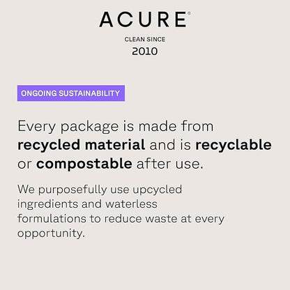 Acure Brightening Day Cream - Cica Cream, Anti Aging Moisturizer to Brighten for Women & Men, Facial Lotion, Skincare with Argan Oil to Replenish, Tone Dry Skin & Hydrate, Cruelty Free - 1.7 fl oz