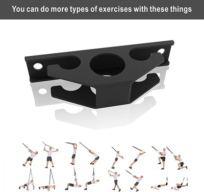 3PCS Resistance Band Wall Anchors, Wall Mounted Anchors for Resistance Bands, Wall Mount Workout Anchors for Home Gym Workouts, Strength Training, Physical Therapy