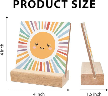 Mental Health Gifts, Colorful Positive Wood Sign Decor, Mental Health Sign With Wooden Stand, Mental Health Awareness Gifts for Psychologist School Counselor Student Boys Girls Best Friends