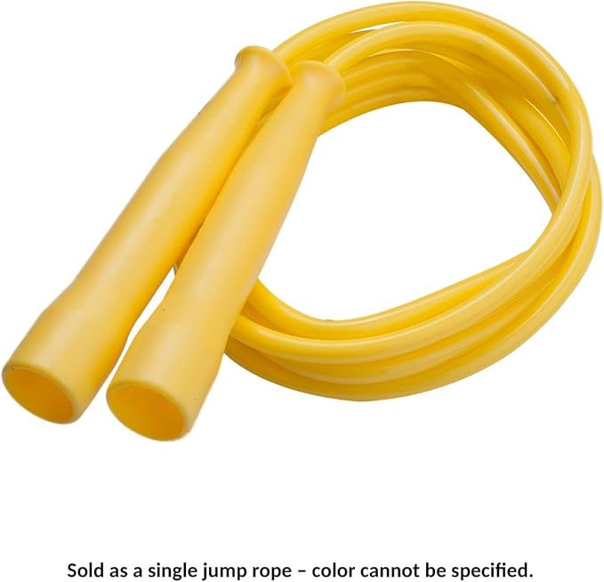 Champion Sports 8 Foot Licorice Jump Rope for Fitness, Assorted Colors - Speed Jump Ropes with Contoured Handles for Exercise, Cross Training, Boxing - Single Premium Skipping Rope for Kids, Adults