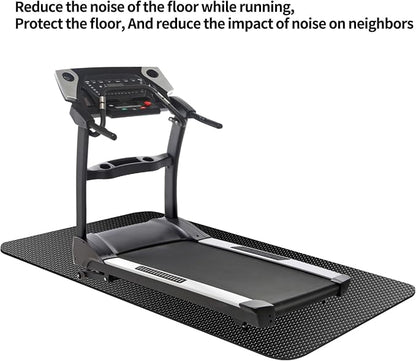 Exercise Equipment Mat,Treadmill Mat,Bike Mat Compatible with Peloton Bike Elliptical Treadmill Mat,Under Exercise Bike Trainer Mat Pad for Stationary Indoor Spin Bike (60"x23.6")