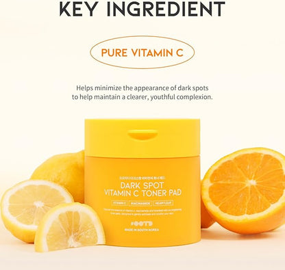 Boosting Toner Pads for Face Oily Skin Korean, #OOTD Vitamin C Niacinamide Heartleaf Hydrating Calming Redness, Vitamin C Toner Pad 70Pads 4.05oz 120ml