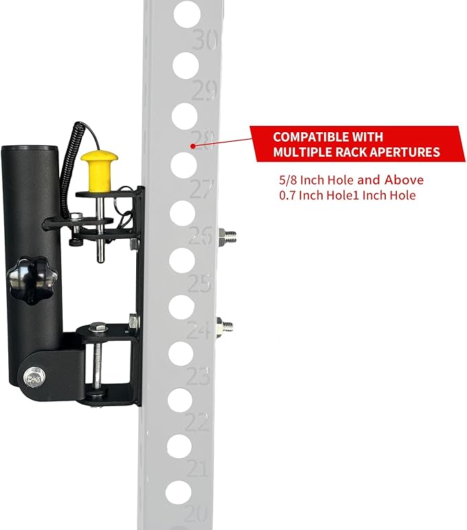 MARLANG Landmine Attachment for Barbell, T Bar Row Attachment Fit 2 Inch Olympic Barbell Bar, Barbell Landmine Attachment for Rack, Landmine Base for Apertures of 5/8" and Above Power Rack Attachments