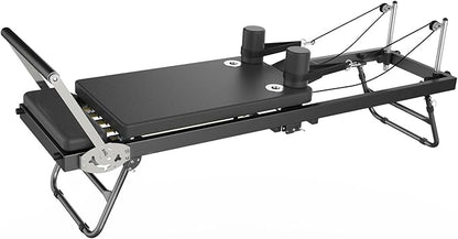 Pilates Reformer Machine,Foldable Home Pilates Reformer Equipment, Small Reformer for Women Use Studio Gym Yoga