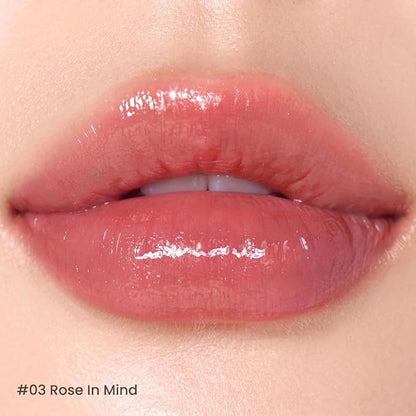 Peripera Ink Mood Glowy Tint, Lip-Plumping, Naturally Moisturizing, Lightweight, Glow-Boosting, Long-Lasting, Comfortable, Non-Sticky, Mask Friendly, No White Film (03 ROSE IN MIND)