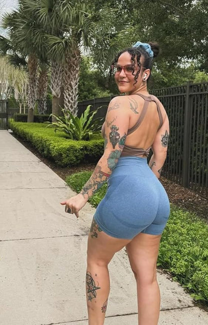 Aoxjox Women's Workout Sports Bras Twist Front Fitness Training Gym Bra Yoga Crop Lola Tank