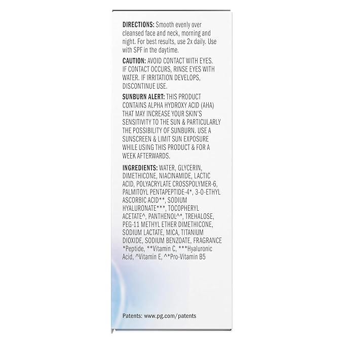 Olay Super Serum - Niacinamide, Vitamin C & E, Collagen Peptide, AHA - 5-in-1 Skin Care Benefits for Face - Healthy Glow, Brightening, Hydrating, Smoothing, Firming, Evens Tone, Anti-Aging, 1.7 Oz