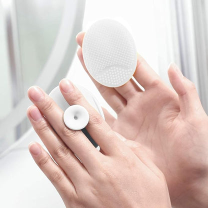 Silicone Face Scrubber Exfoliator Facial Cleansing Pads Precision Pore Cleansing Pad Acne Blackheads Removing Face Brush Baby Shower Tool Brushes, Valentine's Day Gift for Makeup Lover