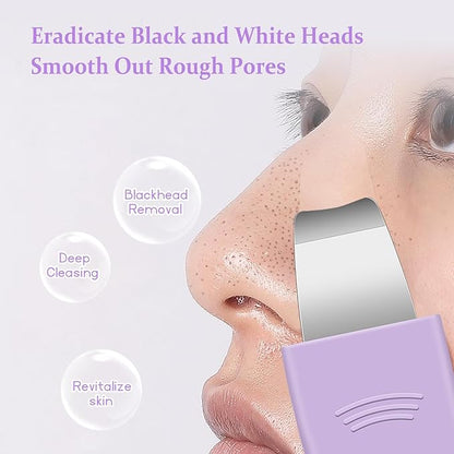 Blackhead Remover Tool,Silicone Face Scrubber, 2 in 1 Nose Pore Scraper for Deep Cleansing,Face Skin Spatula, Nose Black Head Remover, Pore Cleaner Skin Care Tool for Men Women