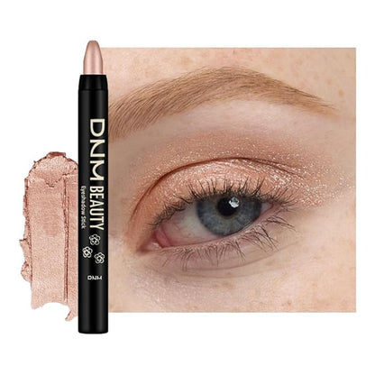 Kaely Cream Eye Shadow Sticks, Champagne Shimmer Eyeliner Pencil Eyeshadow Palette Makeup, Eye Highlighter Brightener Stick for Older Women Waterproof Pigmented, sombras para ojos, New-74