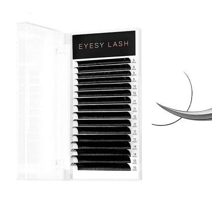 Cashmere Volume Eyelash Extensions Premium Individual Lashes - 0.03mm Thickness C Curl 8-16mm Mixed Tray - Super Soft Matte Black Single Eyelash Easy to Fan for Professional Salon Use