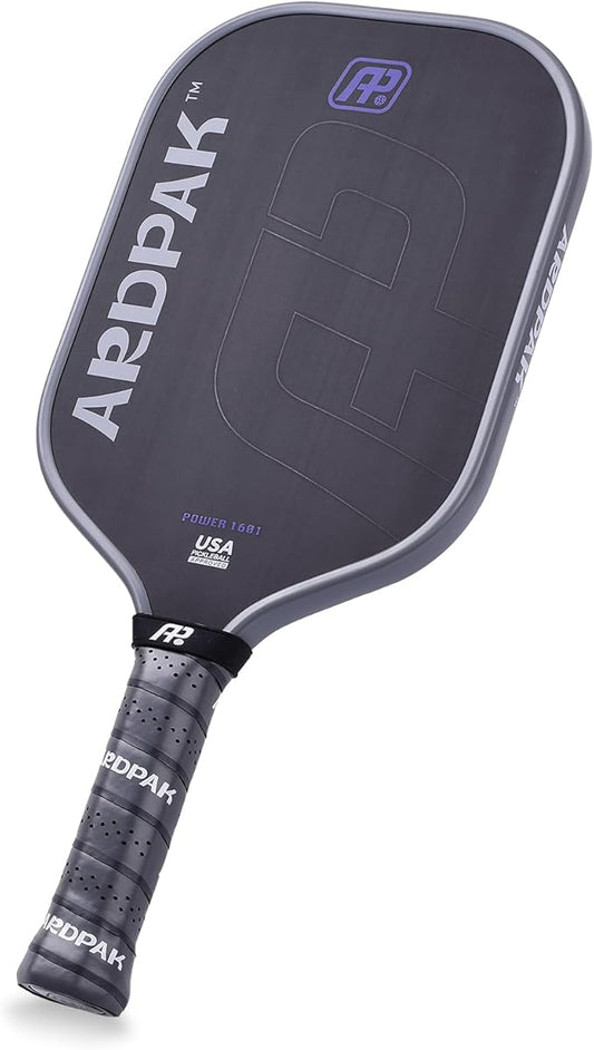 Pickleball Paddle, T700 Carbon Fiber Abrasion-Resistant Surface, 16MM Polypropylene Honeycomb core, USAPA Approved, High Grit,The Pickleball Paddle Designed for Control Spin & Consistency