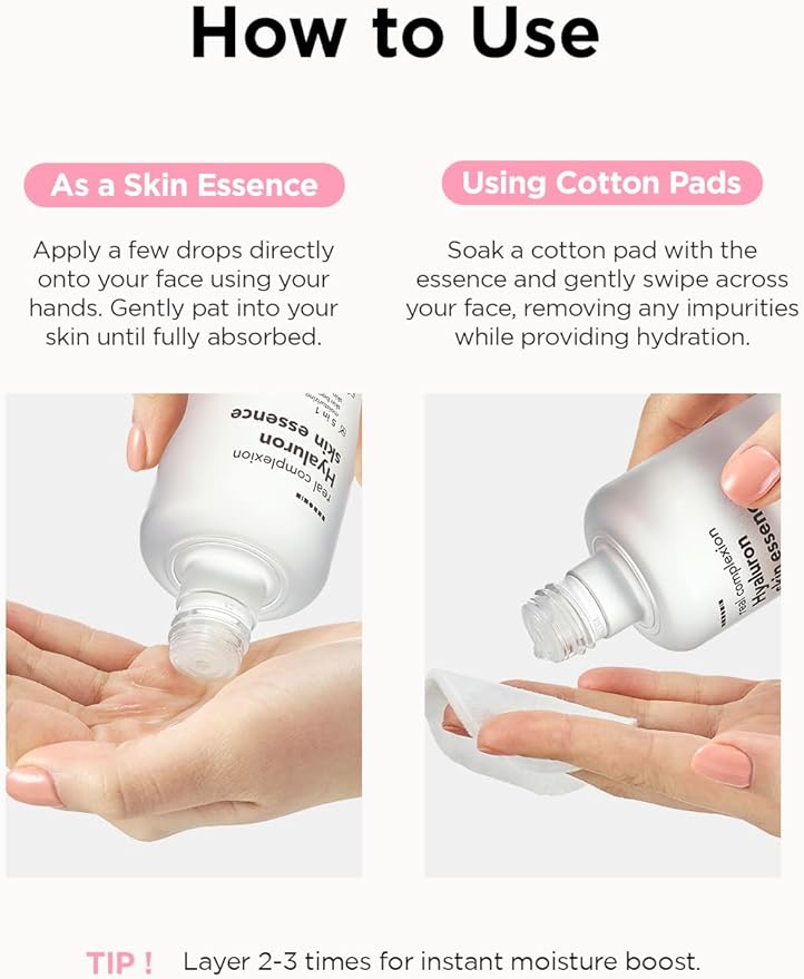 Hanskin Daily Hydration Duo – Real Complexion Hyaluron Skin Essence & Moisture Cream | Deep Hydration, Moisturizing & Soothing Care for Dry, Sensitive & Dehydrated Skin | Korean Skincare Set, K-Beauty