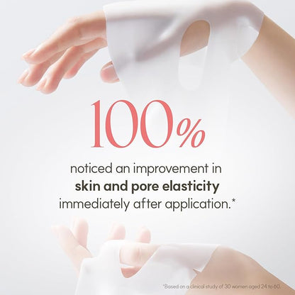 THE FACE SHOP Original Vegan Collagen Face Mask, Korean Glass Skin Essential, Peptide Hydrogel Mask for Firming & Skin Elasticity, Moisturizing, 4EA