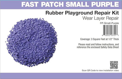 Fast Patch Poured-in-Place Surfacing Repair Kit Fix Rubber Playground (Purple, Small)