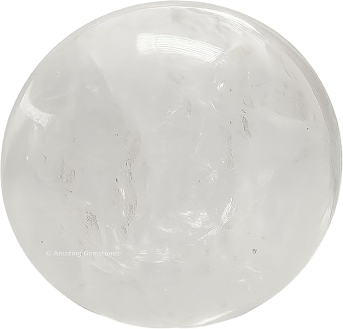 Amazing Gemstone Clear Quartz Crystal Ball with Stand - 2 Inches Crystal Sphere Meditation Balls for Witchcraft and Decorative Balls