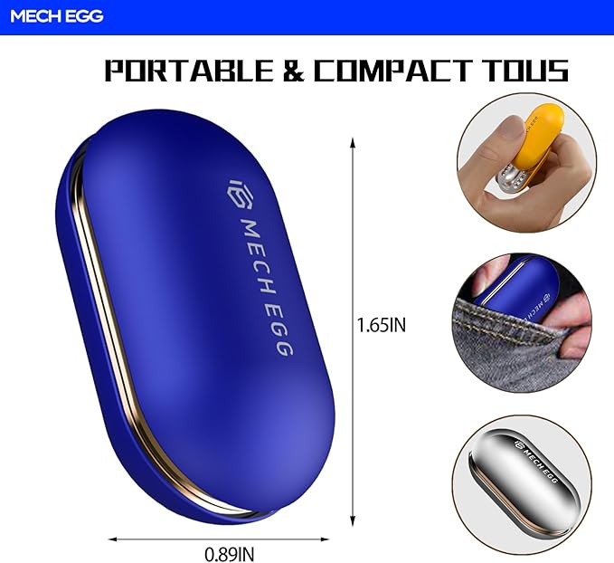 Metal Fidget Slider for Adults – Silky-Smooth Stress Relief Toy with Click Sounds Haptic Feedback, EDC Magnetic Fidget Toys Adults, Anxiety ADHD Focus Sensory Gift for Friends, Office & Travel (Blue)