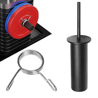 Weight Stack Pin, Gym Pin with Spring Clip Collar, Weight Pins for Weight Stack Machine, Weight Stack Extender Pin Strength Training Equipment for Cable Tower and Functional Trainer Machin