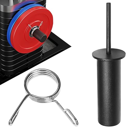 Weight Stack Pin, Gym Pin with Spring Clip Collar, Weight Pins for Weight Stack Machine, Weight Stack Extender Pin Strength Training Equipment for Cable Tower and Functional Trainer Machin