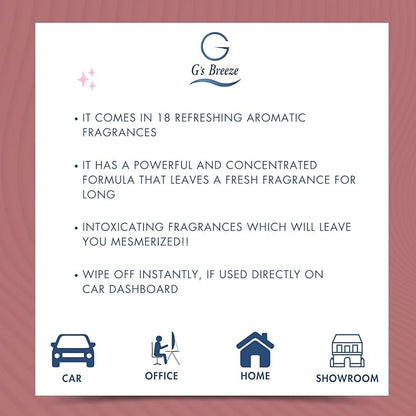 G's Breeze Smart Aroma Diffuser with 60ml Floral Dream Scent Refill - Bluetooth & Wi-Fi App Control - LED Lighting & Adjustable Intensity - Long-Lasting Elegant Floral Fragrance for Home or Office