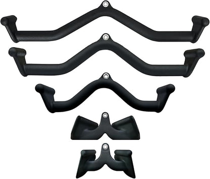 Lat Pull Down Bar T bar Row Attachment, V Bar Tricep Lat Pulldown Attachments, Back Strength Training Bar for Home Gym Exercise Cable Machine Attachments