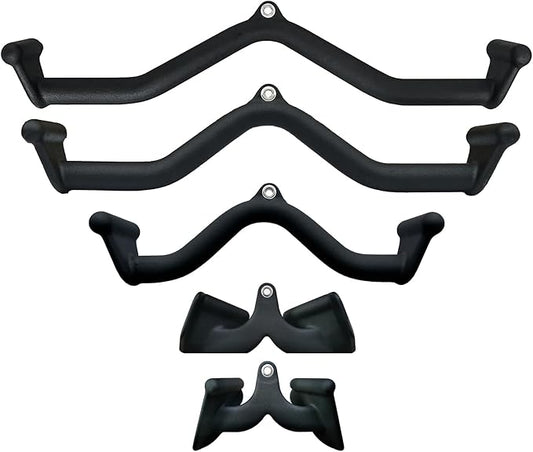 Lat Pull Down Bar T bar Row Attachment, V Bar Tricep Lat Pulldown Attachments, Back Strength Training Bar for Home Gym Exercise Cable Machine Attachments