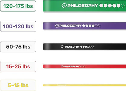 Philosophy Gym Pull Up Assist Band - Resistance Power Loop Exercise Band