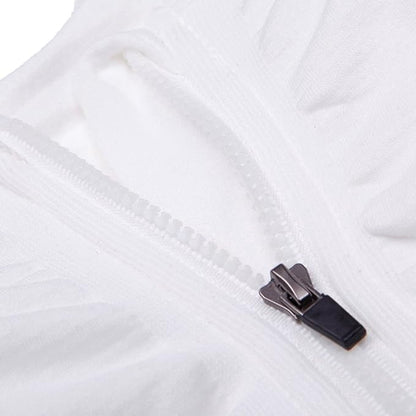 Women's Zipper Front Closure Sports Bra Racerback Yoga Bras