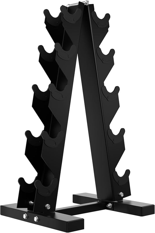 Dumbbell Rack A Frame Weight Rack Stand Dumbbell Weight Storage for Home Gym, Space-Saving Weight Stand for Home Gym