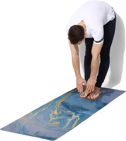 Shakti Warrior TPE Yoga Mat - Artist Designed, Premium eco friendly mats, Non Slip, Non toxic, Great For Regular & Hot Yoga, Pilates and Workouts (72 inch x 24 inch x 6mm thick)
