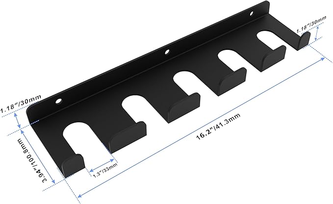 Barbell Storage Rack,Heavy Duty Vertical Hanging Barbell Rack,Wall Mounted Barbell Holder, Olympic Wall Mount Barbell Holder Space Saving Bar Holder Suitable for for Home,Commercial, Garage Gym