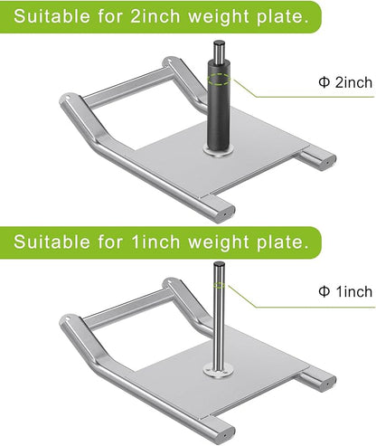Kipika Weight Sled, Workout Sled, Fitness Strength Training Sled, Speed Training Sled for Athletic Exercise, Speed Improvement, Easily Through Obstacles, Suitable for 1" & 2" Weight Plate