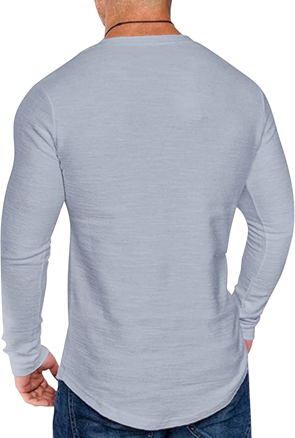 COOFANDY Men 2 Pack Muscle Fitted T Shirt Gym Workout Athletic Long Sleeves Tee