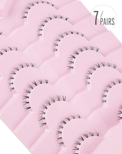 Bottom Lashes Bottom Eyelashes False Lower Lashes Fake Bottom Eyelashes 7 Pairs Bottom-3