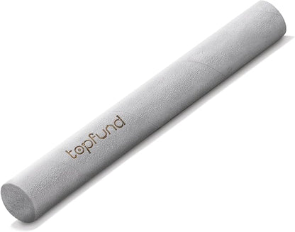 TOPFUND 10" Pro Crystal Singing Bowl Suede Mallet - Solid Beech Core & Hand-Fitted Cowhide
