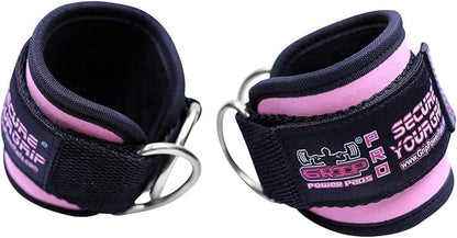Ankle Straps for Cable Machines Double D-Ring Gym Adjustable Neoprene Premium Cuffs to Enhance Legs Abs & Glutes Kickbacks Workouts Leg Curls Extensions Booty Hip Abductors Exercise for Men & Women