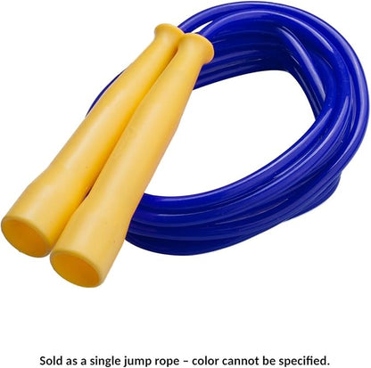 Champion Sports 8 Foot Licorice Jump Rope for Fitness, Assorted Colors - Speed Jump Ropes with Contoured Handles for Exercise, Cross Training, Boxing - Single Premium Skipping Rope for Kids, Adults