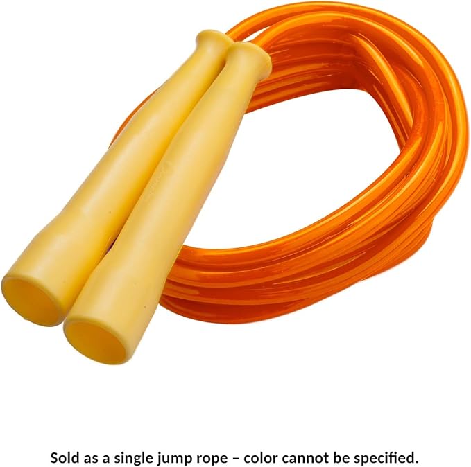 Champion Sports 8 Foot Licorice Jump Rope for Fitness, Assorted Colors - Speed Jump Ropes with Contoured Handles for Exercise, Cross Training, Boxing - Single Premium Skipping Rope for Kids, Adults