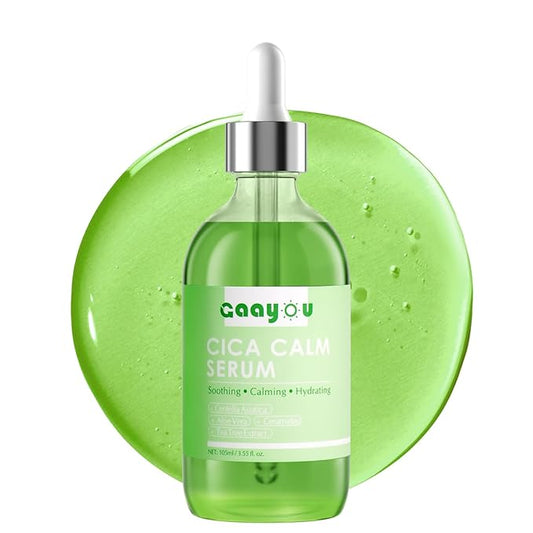 Centella Asiatica Serum Centella Tea Tree Ampoule Facial Serum Korean Centella Serum for Acne-Prone Oil Skin Soothing, Calming, Reduce Redness 105ml
