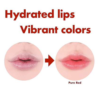 ISOI Bulgarian Rose Lip Treatment Balm (Pure Red) – Tinted & Hydrating Lip Gloss for Dry Lips, Korean Skincare (0.18 oz, 5g)