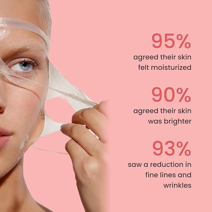 QUIA Overnight Collagen Wrapping Mask – Wake Up with Firmer, Hydrated Skin – Easy Peel-Off Formula – Korean Skincare for Radiance and Elasticity – For All Skin Types, 75ml