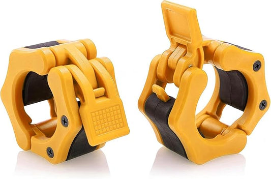 Olympic Barbell Collar 2 inch Quick Release Pair of Locking 2" Pro Weight Bar Plate Locks Clamp Clips for Workout Weightlifting Fitness Training