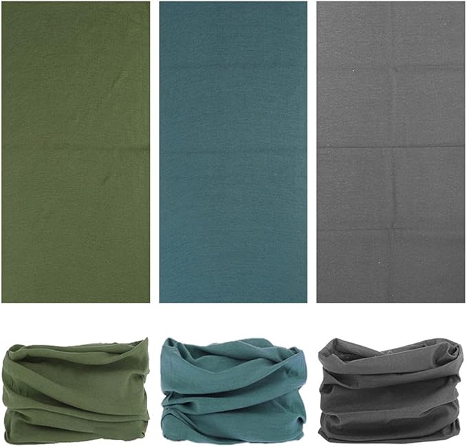 Headband Neck Gaiter Head Wrap Headwear Face Mask Magic Scarf Bandana for Men and Women