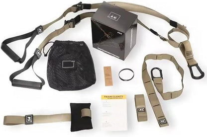 Suspension Trainer | Full Body Workout System | Strength & Resistance Training Kit with Door Anchor, Handles, and Carrying Bag – Perfect for Home, Gym, and Travel