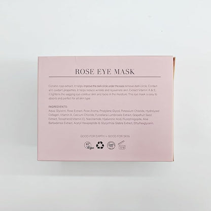Under Eye Patchs Rose Eye Mask for Dark Circles and Puffiness Wrinkle Eye Bags 30 Pairs